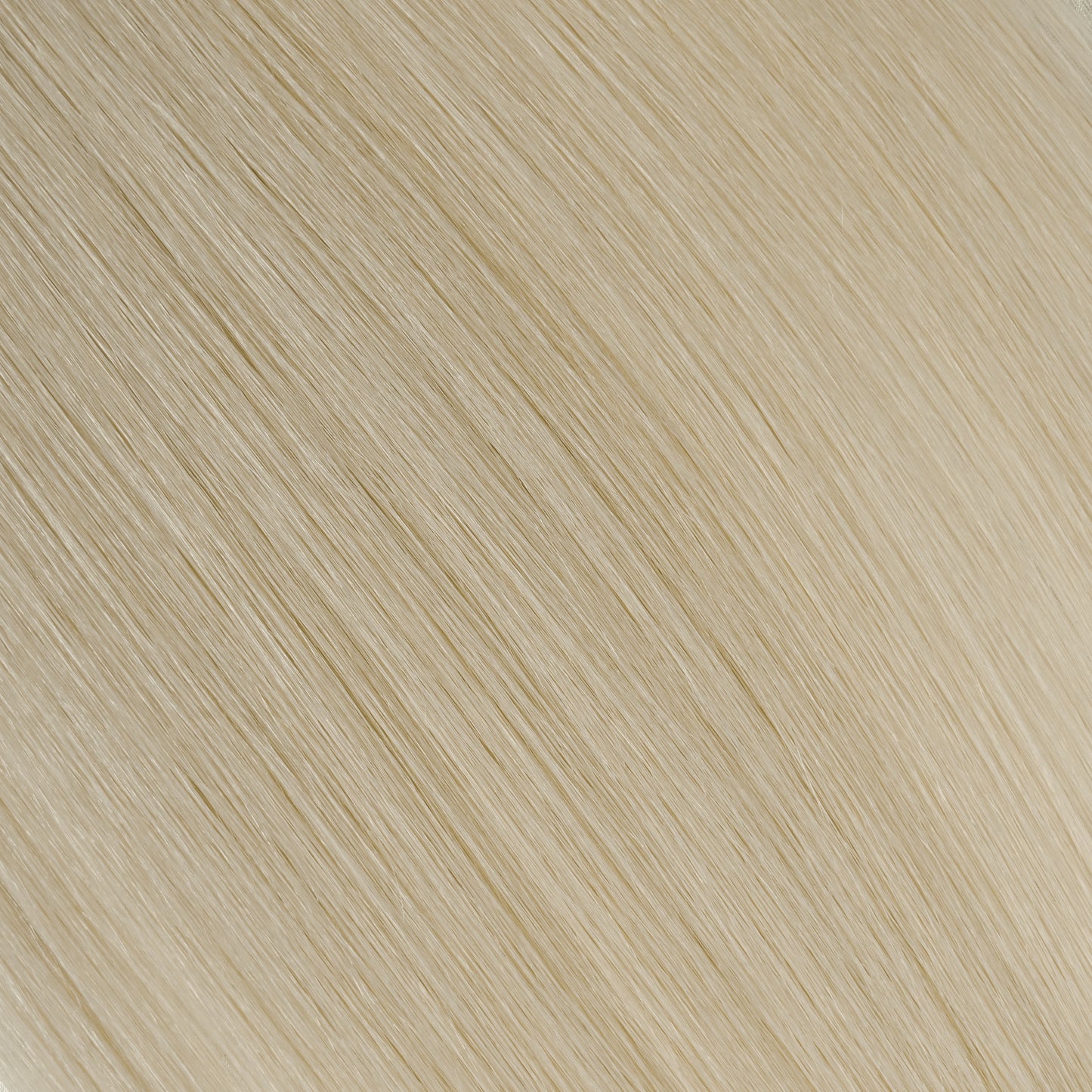 Pearl White | Echthaar Tressen – Invisible Butterfly, glatt (RU) ♡