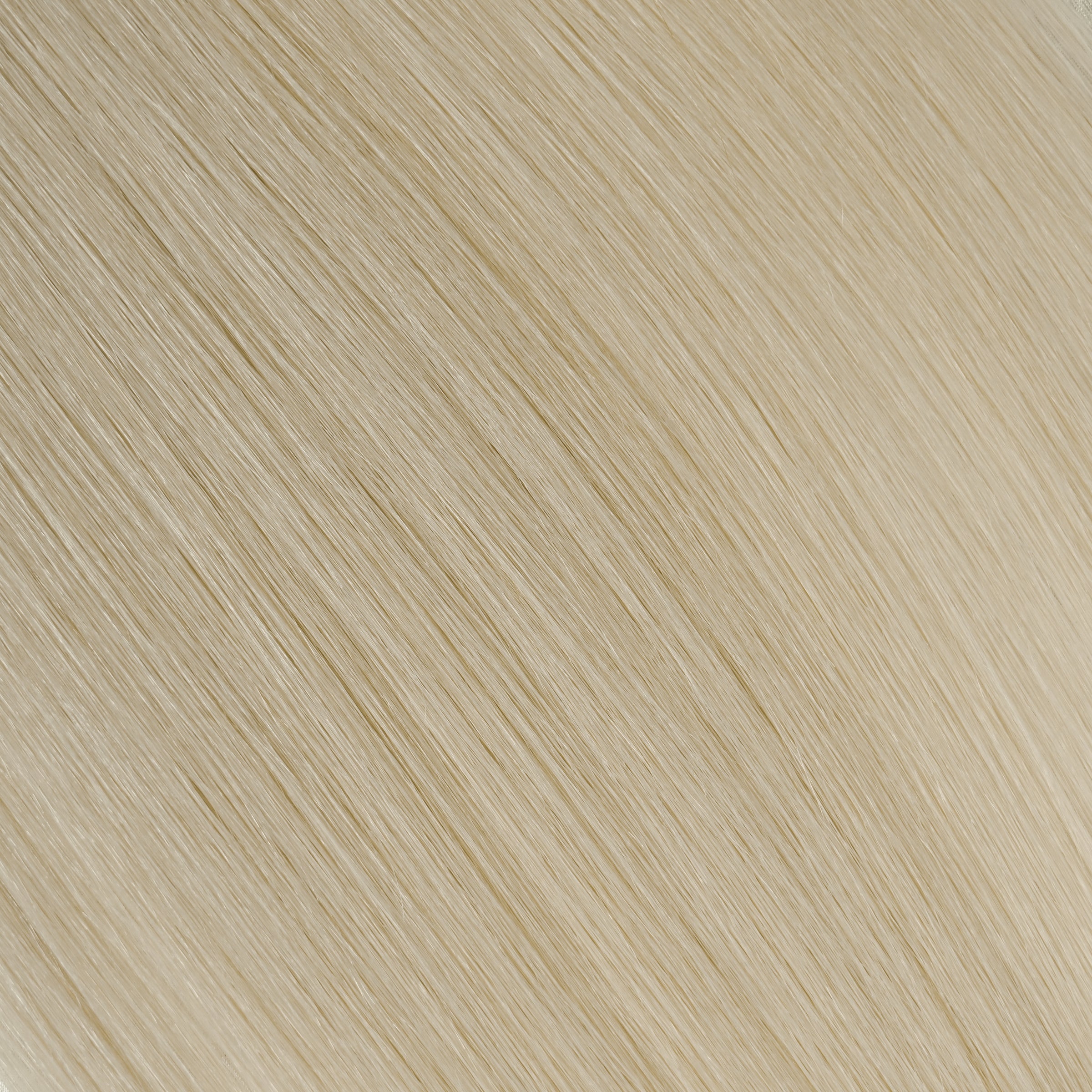 Pearl White | Echthaar Tressen – Invisible Butterfly, glatt (RU) ♡