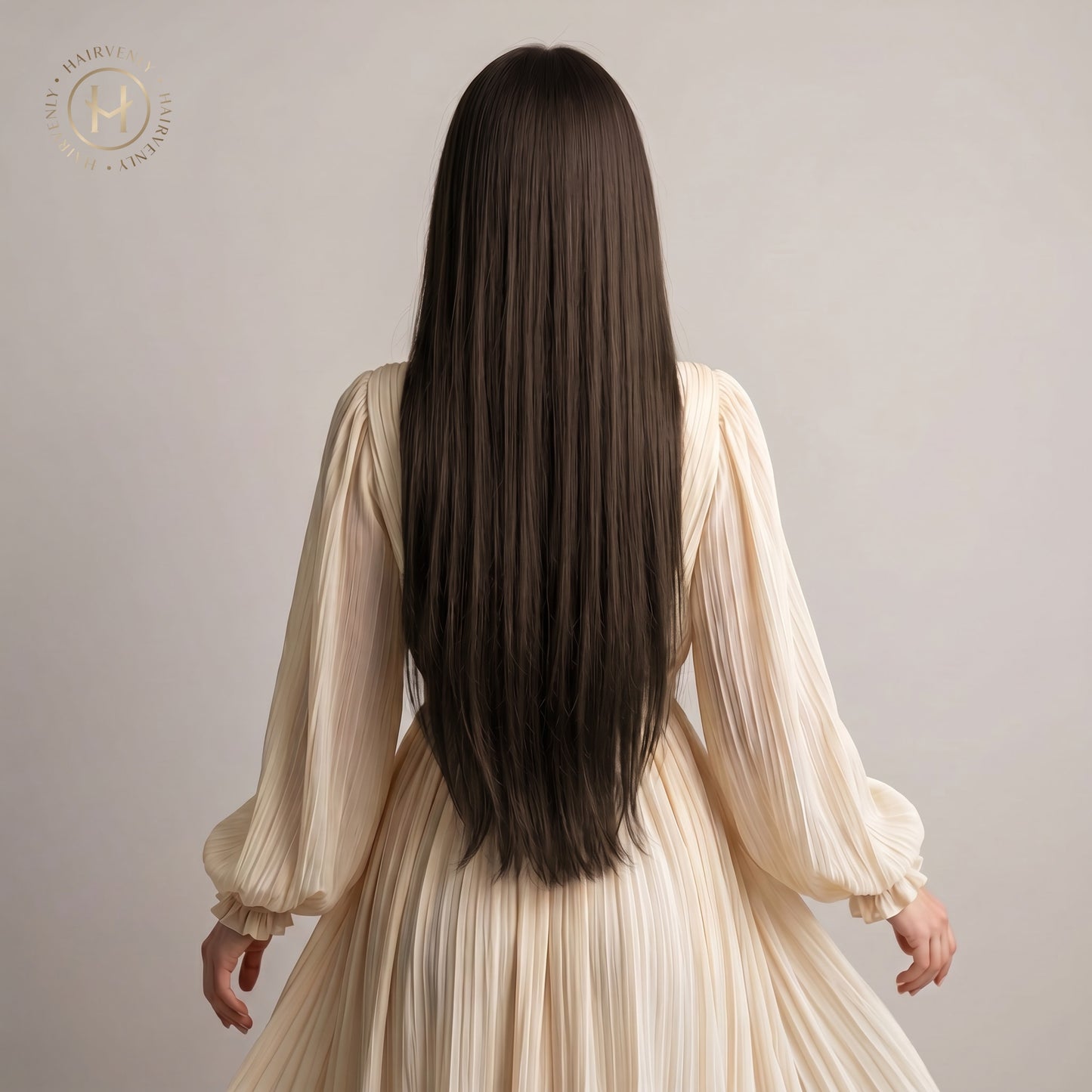 #SMOKY BROWN - KÜHLES MITTELBRAUN STANDARD RUSSISCHE TAPE EXTENSIONS GLATT ♡