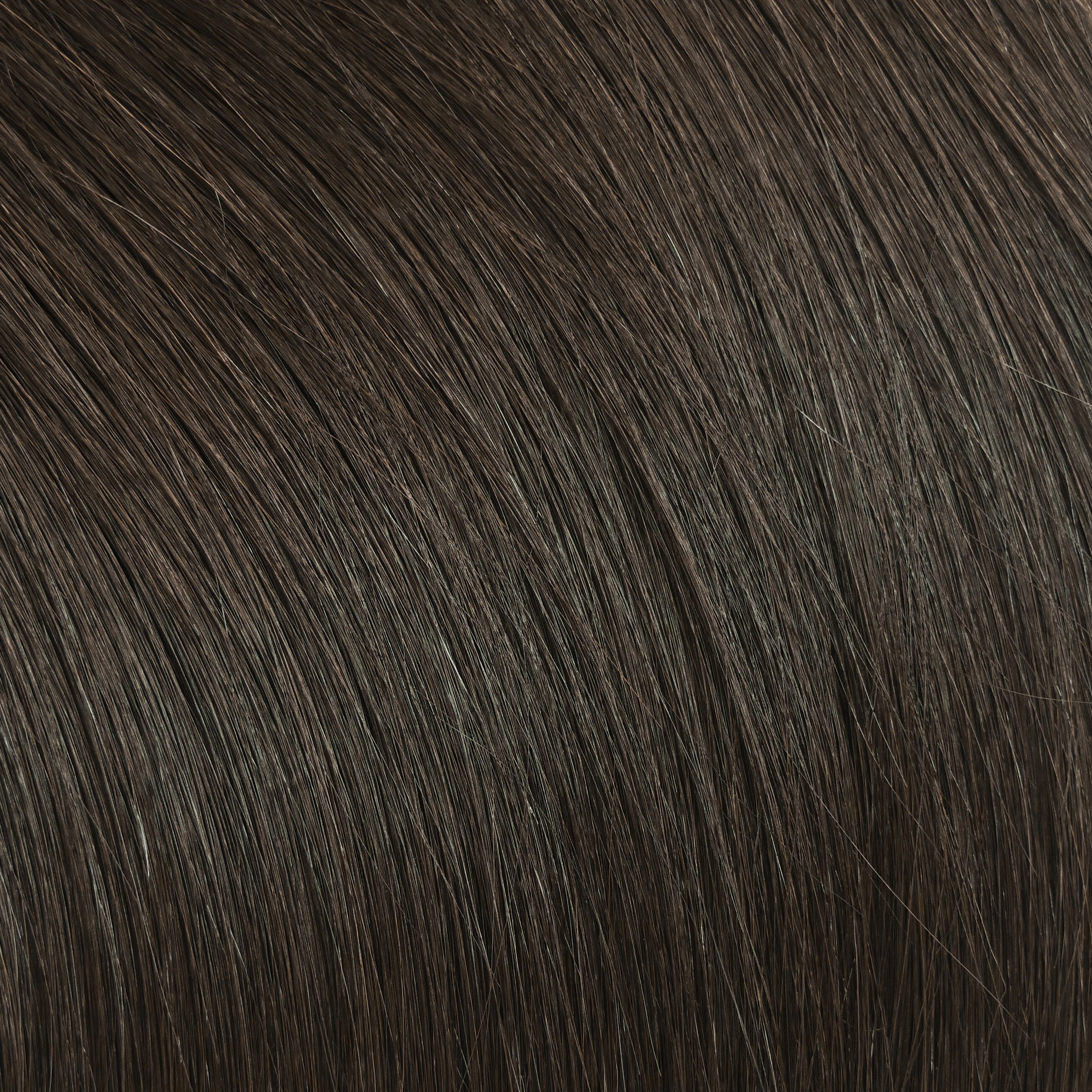 Smoky Brown | Echthaar Tressen – Invisible Butterfly, glatt (RU)