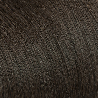 Smoky Brown | Echthaar Tressen – Invisible Butterfly, glatt (RU)