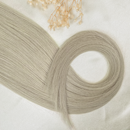 #SNOWY GENIUS WEFT RUSSISCHES GLATTES HAAR  60CM ♡