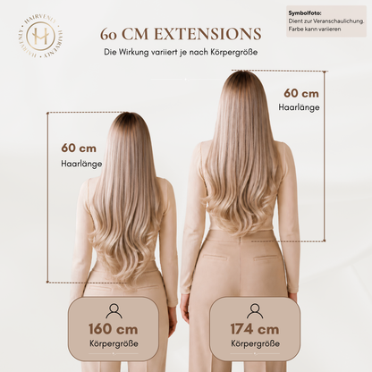 #LATTE BROWN - KÜHLES HELLBRAUN STANDARD RUSSISCHE TAPE EXTENSIONS GLATT ♡