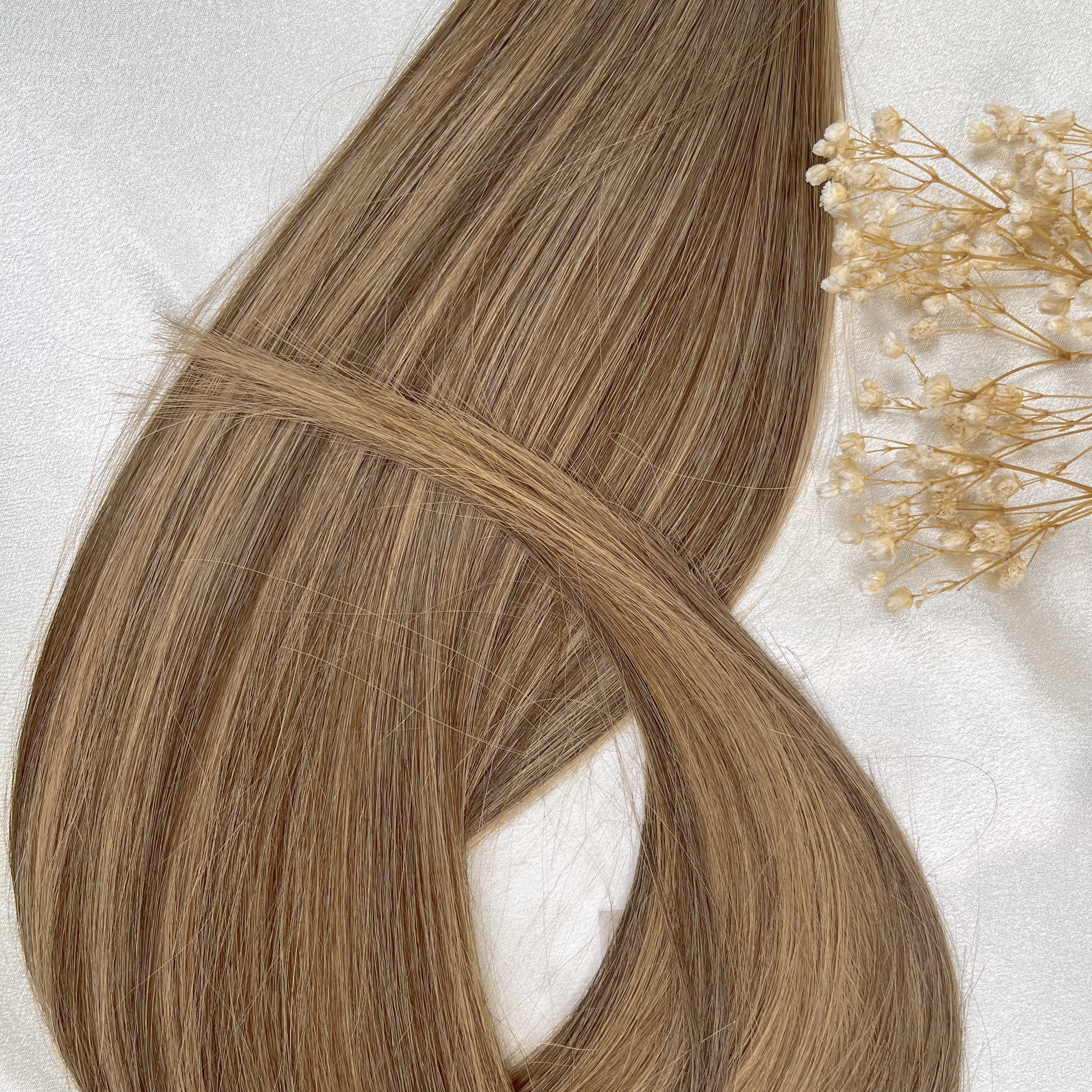 Toffee | Echthaar Tressen – Invisible Butterfly, glatt (RU)