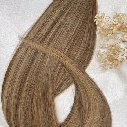 Toffee | Echthaar Tressen – Invisible Butterfly, glatt (RU)