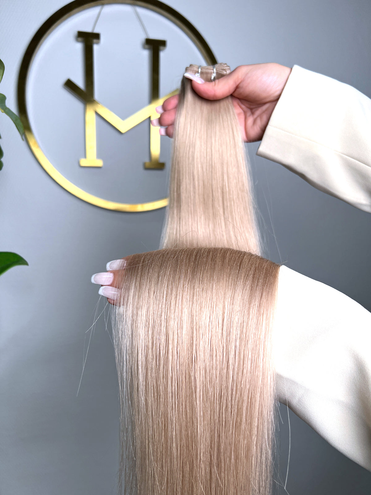 TRESSEN #COLDNESS HELLBLOND PEARL RU GLATT CLASSIC WEFT ♡