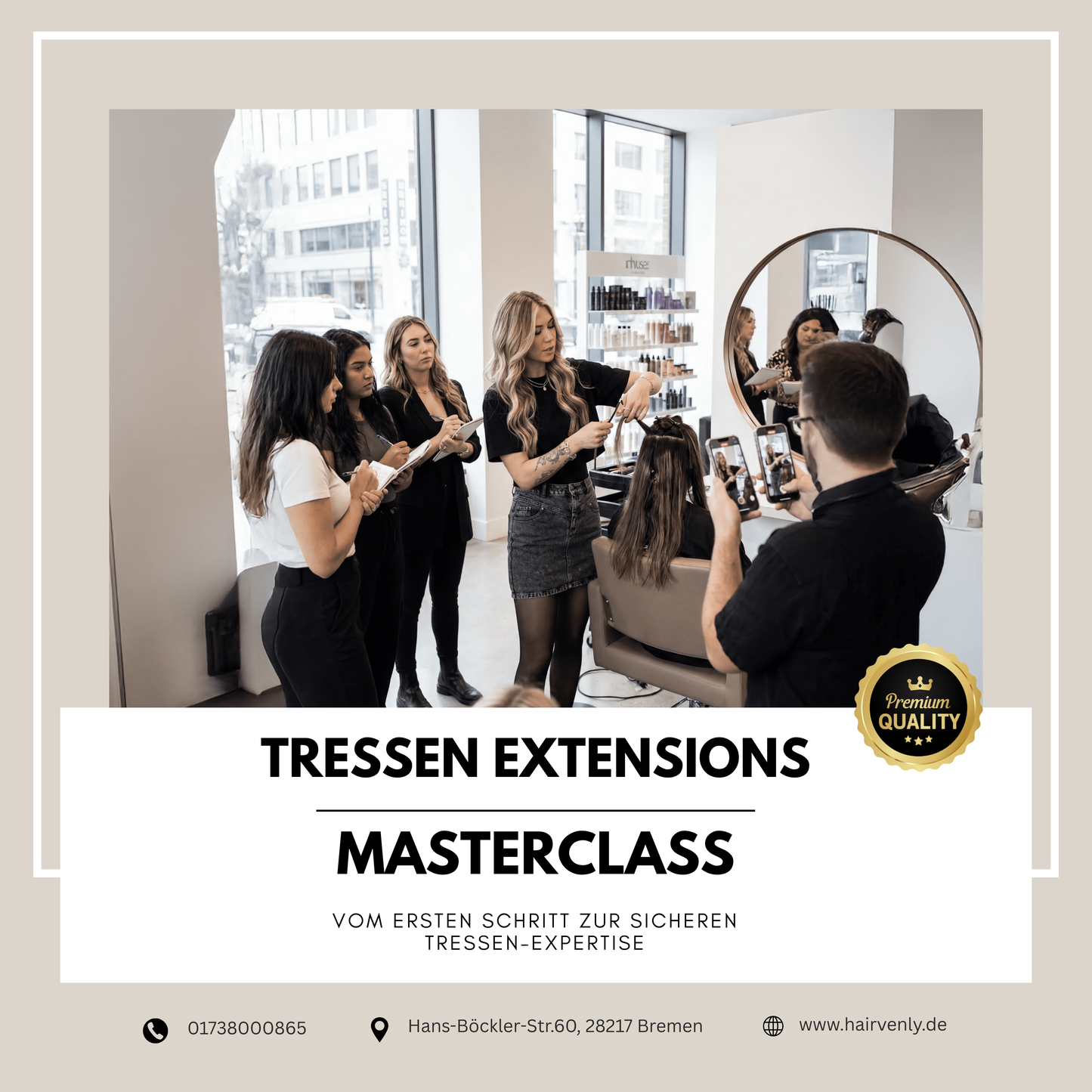 Tressen Extensions Schulung