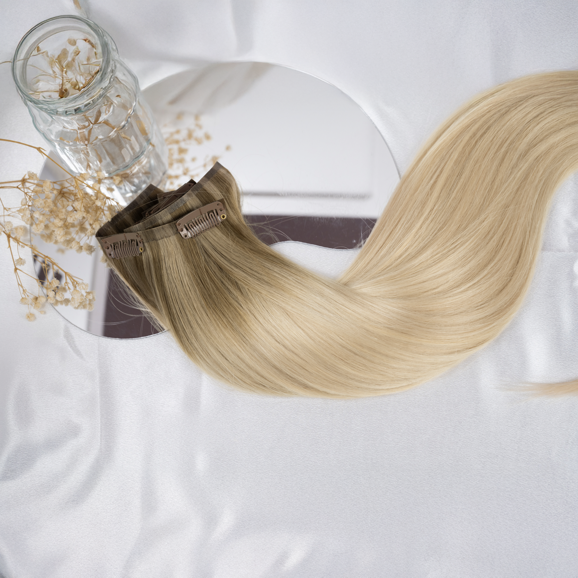#VANILA OMBRE - INVISIBLE CLIP EXTENSIONS ♡
