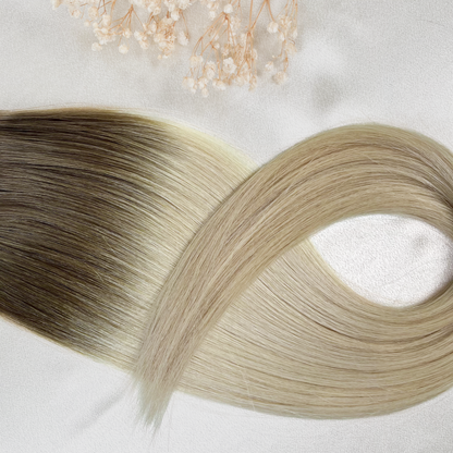 Vanilla Mocha | Echthaar Tressen – Invisible Butterfly, glatt (RU)