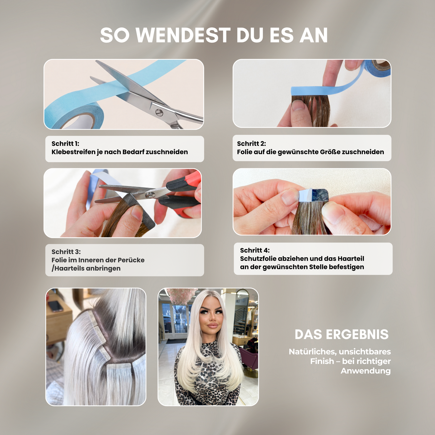 Lace Front Tape Kleber 2,7 m – extra starker Halt für Tape Extensions & Haarverlängerung