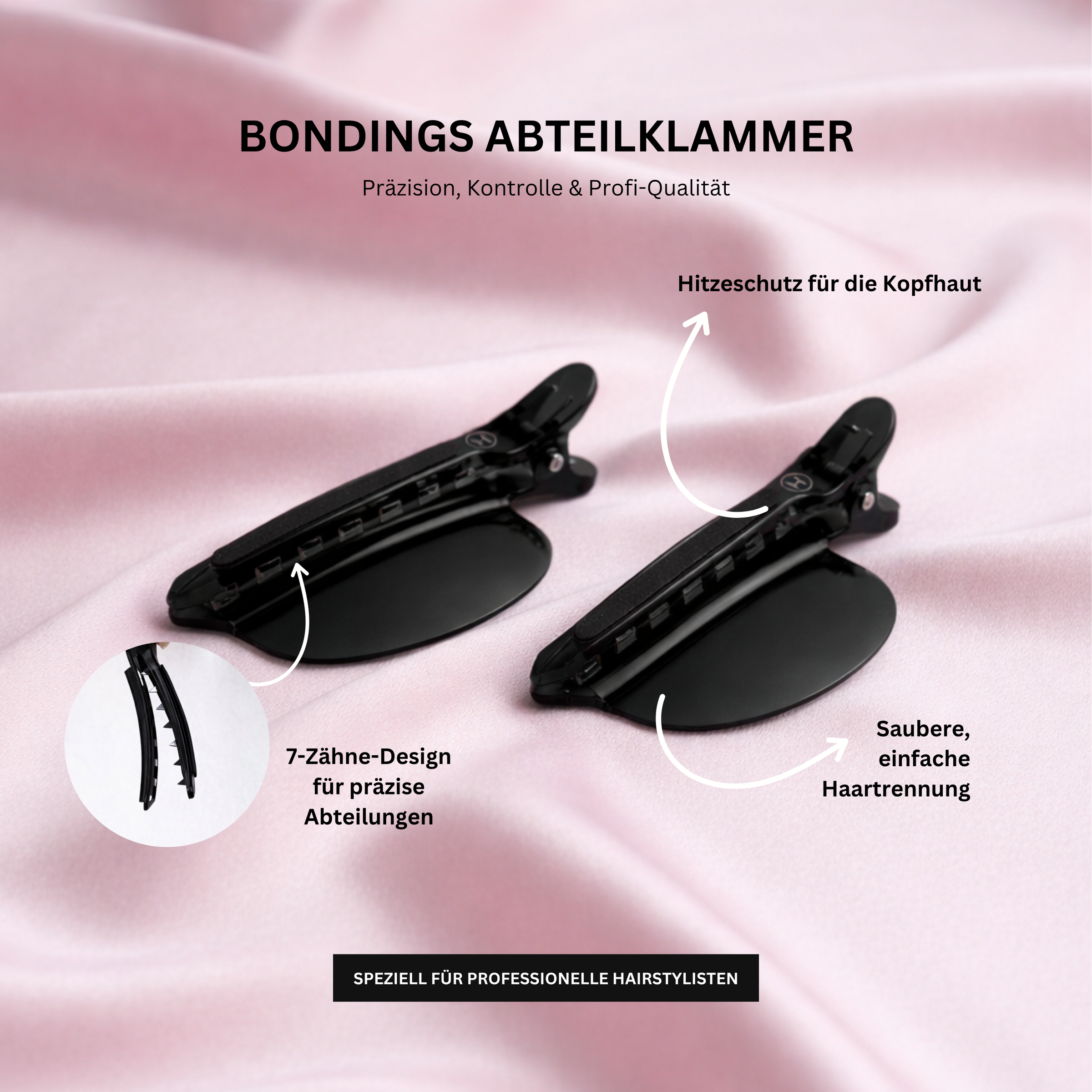 Bondings Abteilklammer für Extensions – präzises & schnelles Arbeiten