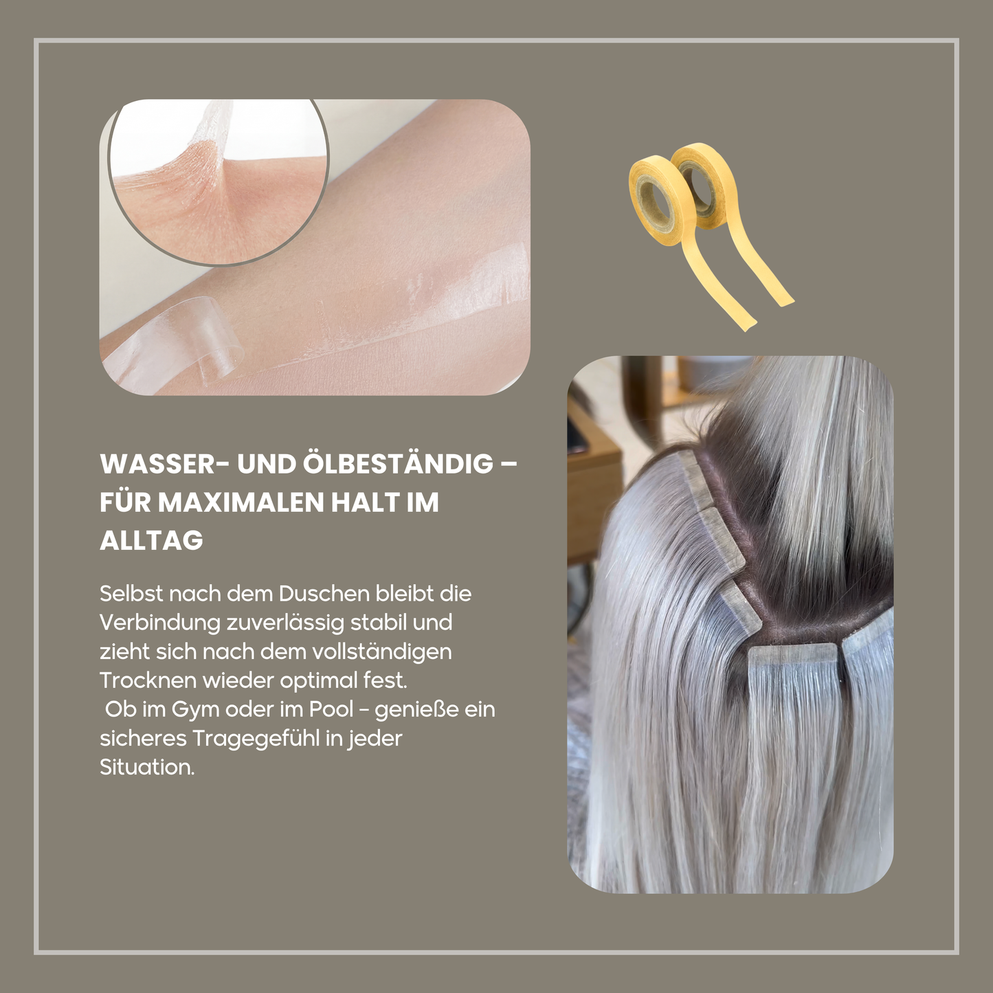 Hairvenly Tape Kleber 2,7m – extra starker Halt für Tape Extensions & Haarverlängerung