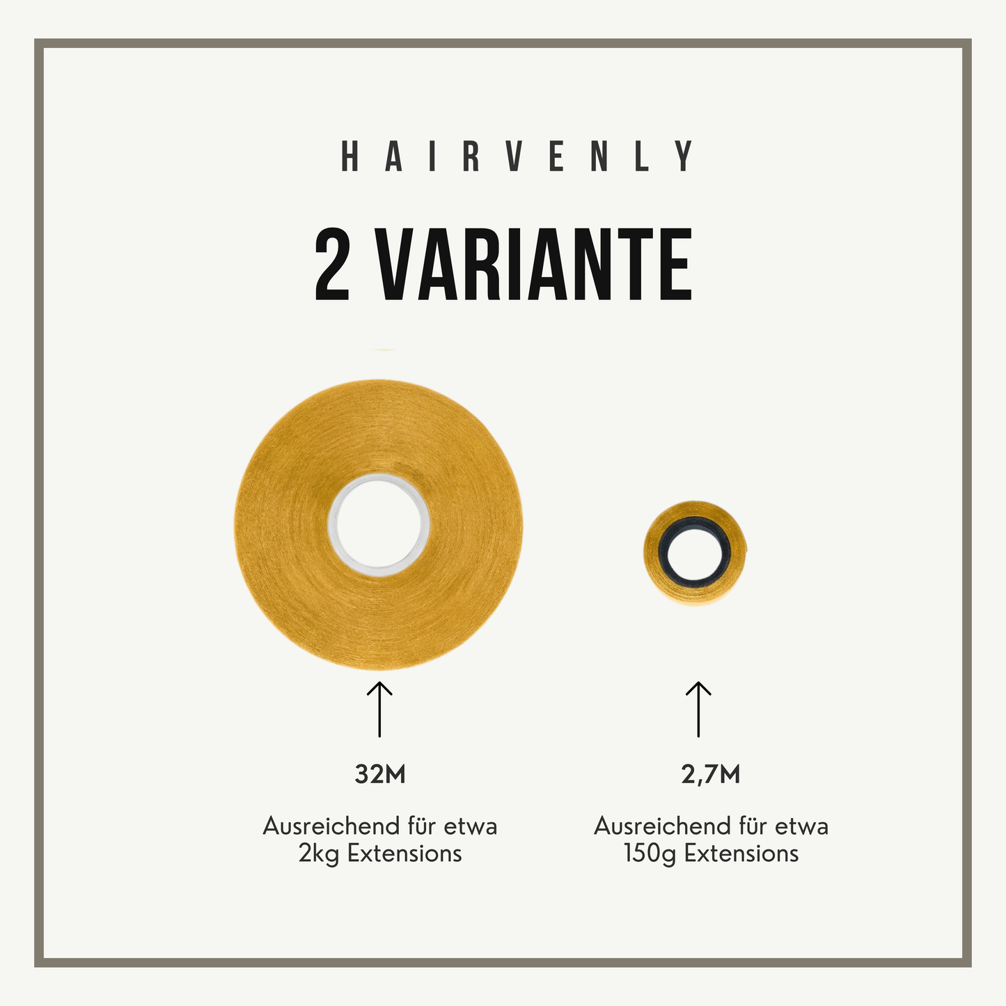 Hairvenly Tape Kleber 2,7m – extra starker Halt für Tape Extensions & Haarverlängerung