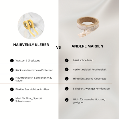 Hairvenly Tape Kleber 2,7m – extra starker Halt für Tape Extensions & Haarverlängerung