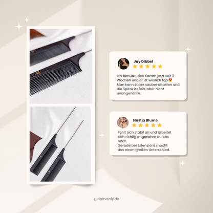Stielkamm für Extensions – präzises Abteilen & professionelles Styling