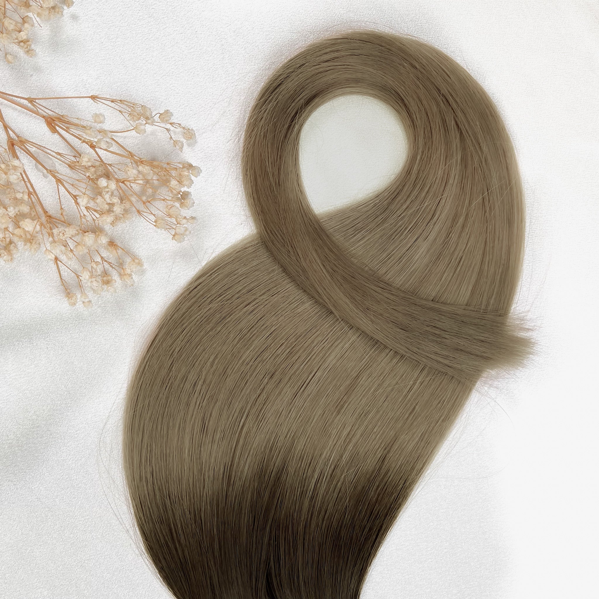 Ash Melt | Echthaar Tressen – Invisible Butterfly, glatt (RU)