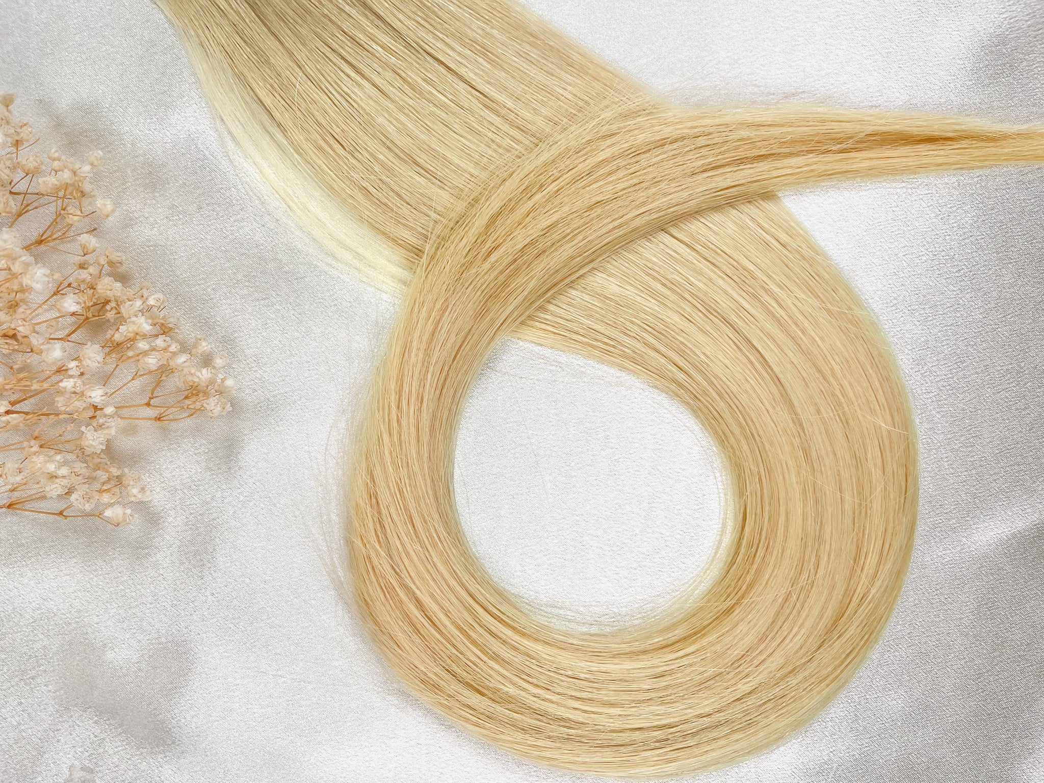 Beach Blond | Echthaar Tressen – Invisible Butterfly, glatt (RU)