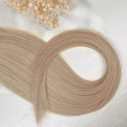 Bisquid Blonde | Echthaar Tressen – Invisible Butterfly, glatt (RU)