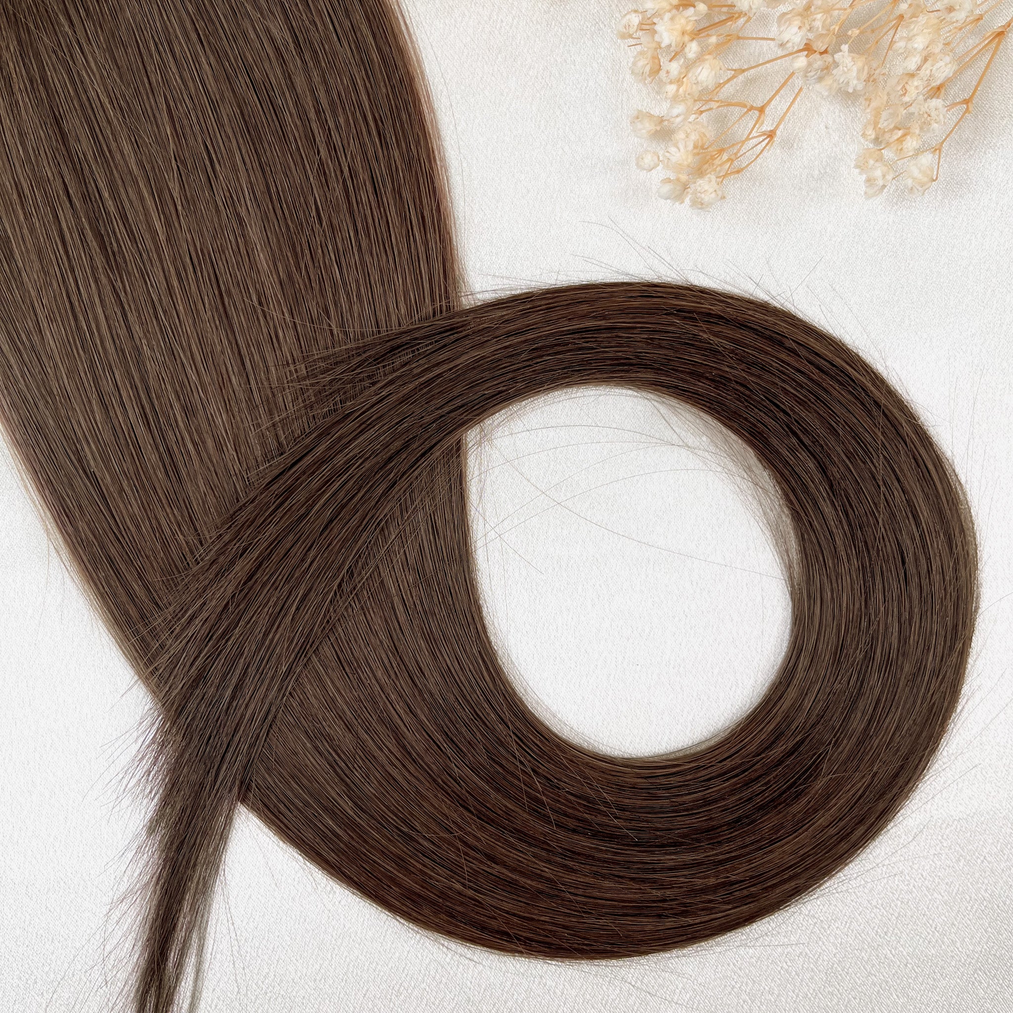 #BITTER CACAO STANDARD RUSSISCHE TAPE EXTENSIONS GLATT ♡