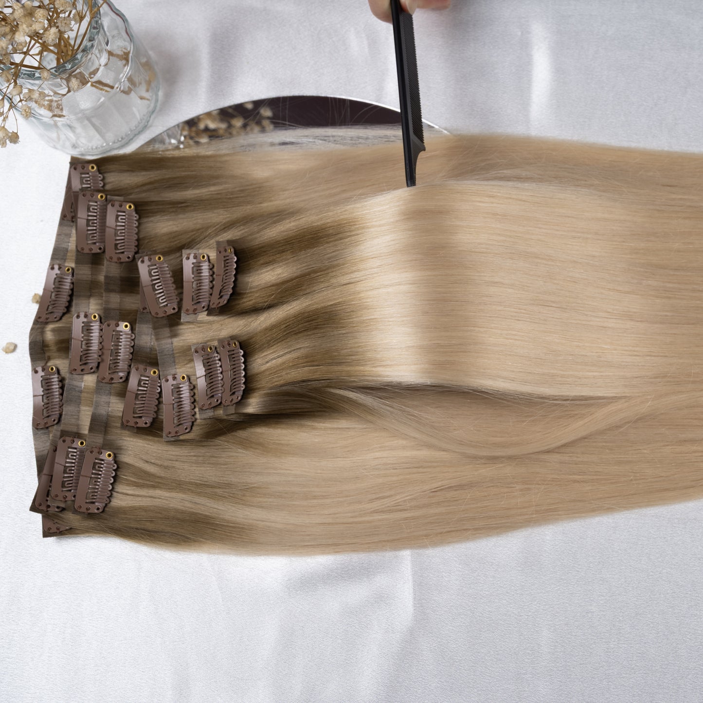 #VANILA OMBRE - INVISIBLE CLIP EXTENSIONS ♡