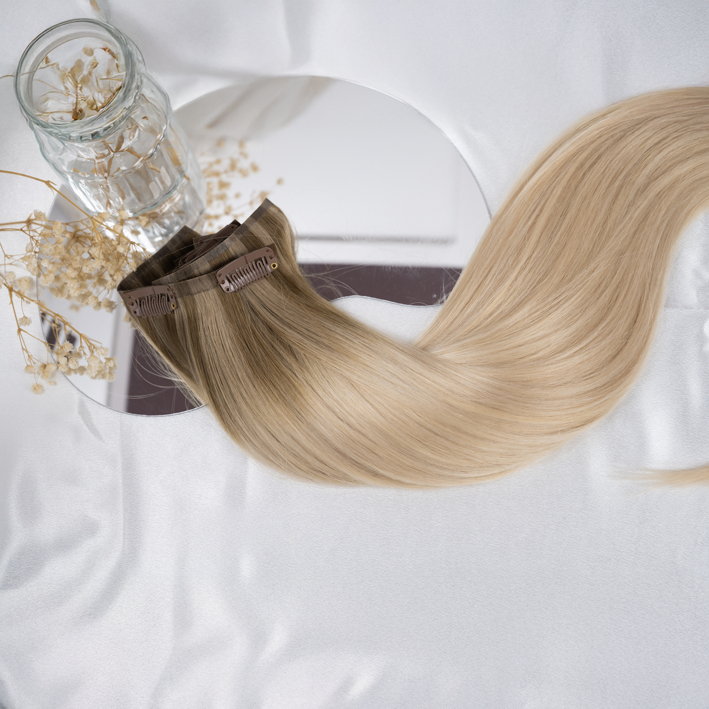 #VANILA OMBRE - INVISIBLE CLIP EXTENSIONS ♡