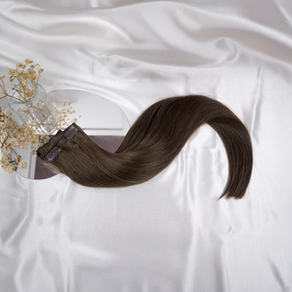 #SMOKY BROWN - INVISIBLE CLIP EXTENSIONS ♡