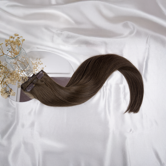 #SMOKY BROWN - INVISIBLE CLIP EXTENSIONS ♡