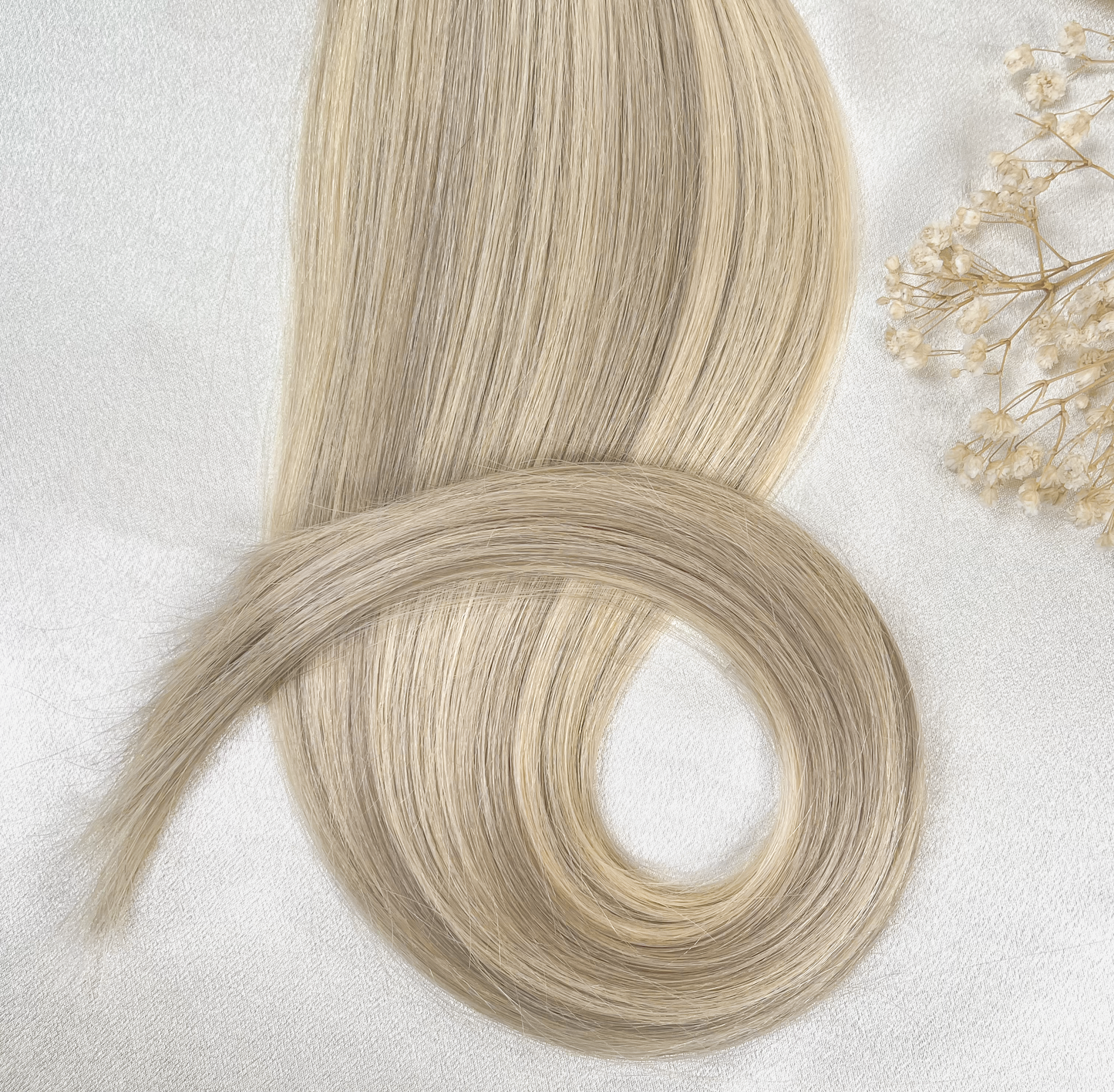 Butter Cream | Echthaar Tressen – Invisible Butterfly, glatt (RU)