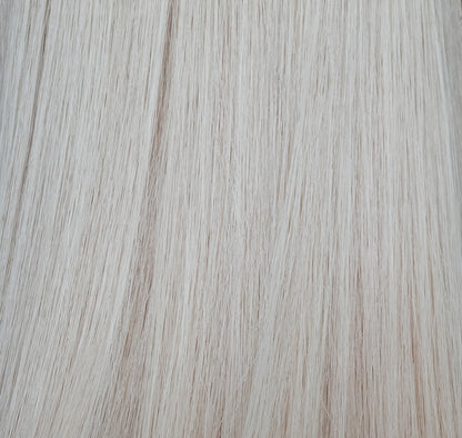 #Pearl White | Eisblond | Echthaar Butterfly Tressen 65 cm | US Wellig ♡