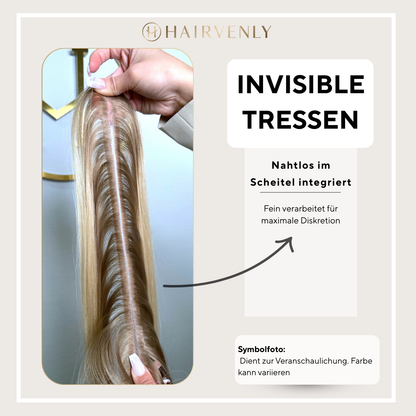 #2A Dunkelbraun | Echthaar Butterfly Tressen 65 cm | US Wellig ♡