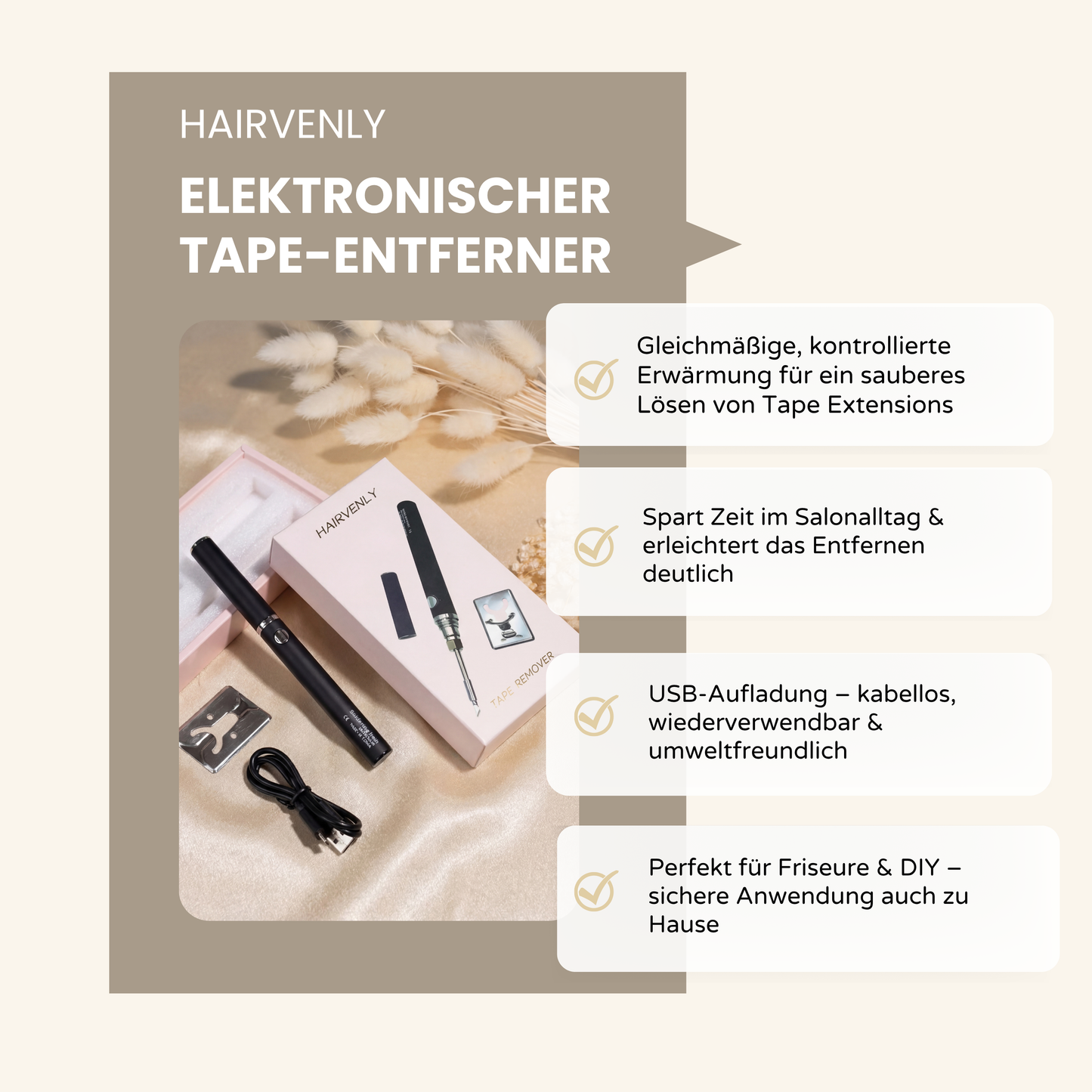 Tape Entferner Gerät für Extensions – elektrisch & professionell