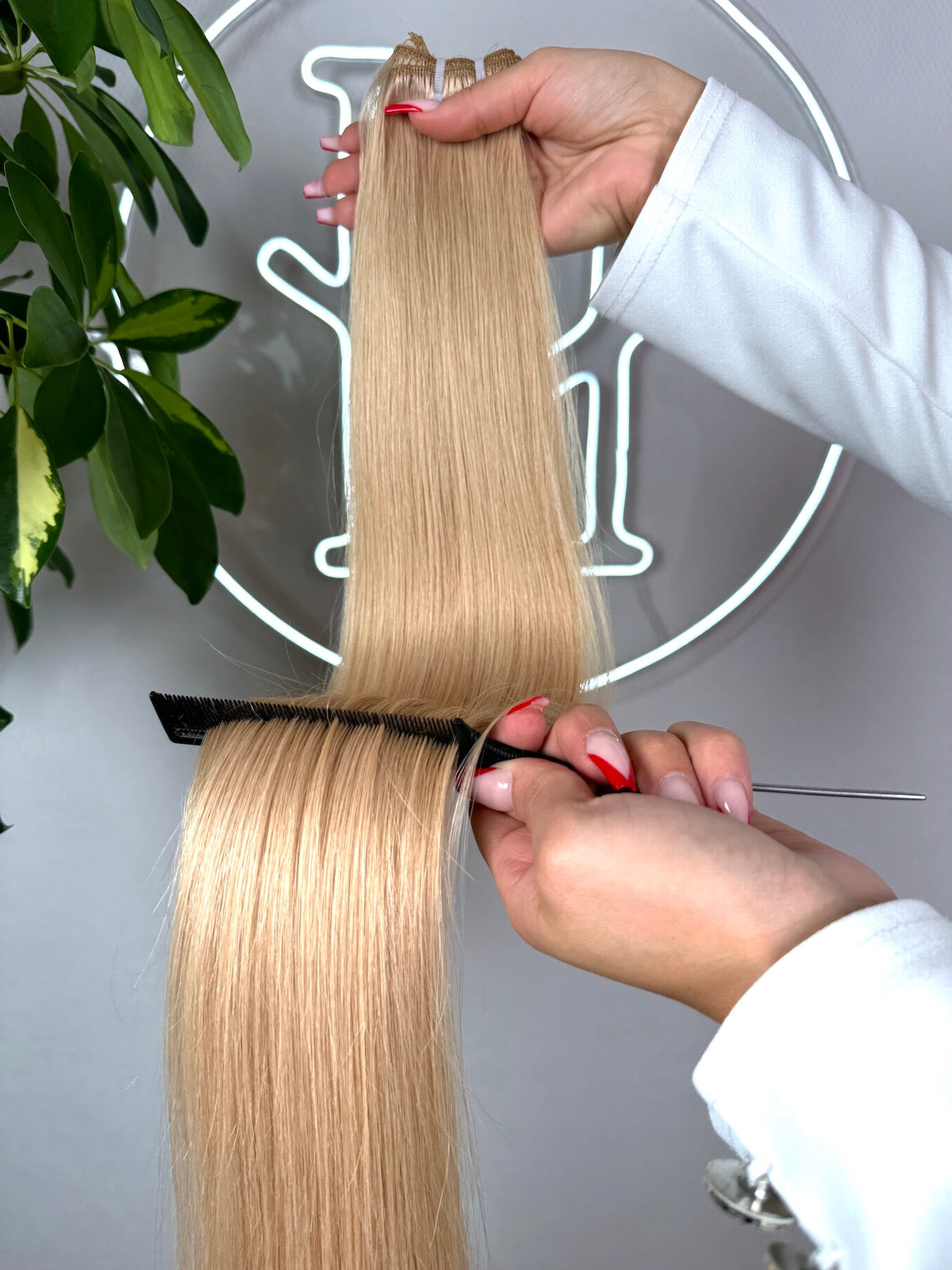 #24A SANDBLONDE US WELLIGE TRESSEN CLASSIC ECHTHAAR  65CM ♡