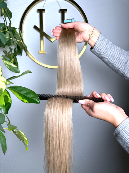 #5T18A OMBRÉ KÜHLES BLOND TAPE EXTENSIONS 65CM♡