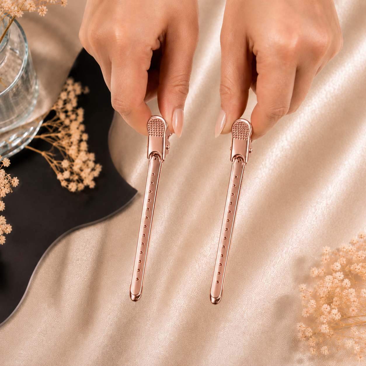 Premium Abteilklammern 12 Stück – Friseur Abteilclips