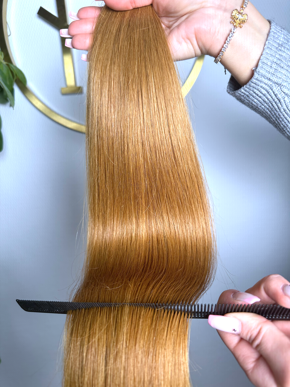 #8 GOLDKUPFER US WELLIGE TAPE EXTENSIONS 55CM ♡