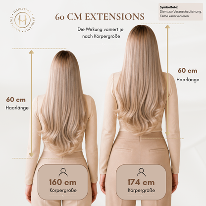 #BISQUID BLOND STANDARD RUSSISCHE TAPE EXTENSIONS GLATT ♡