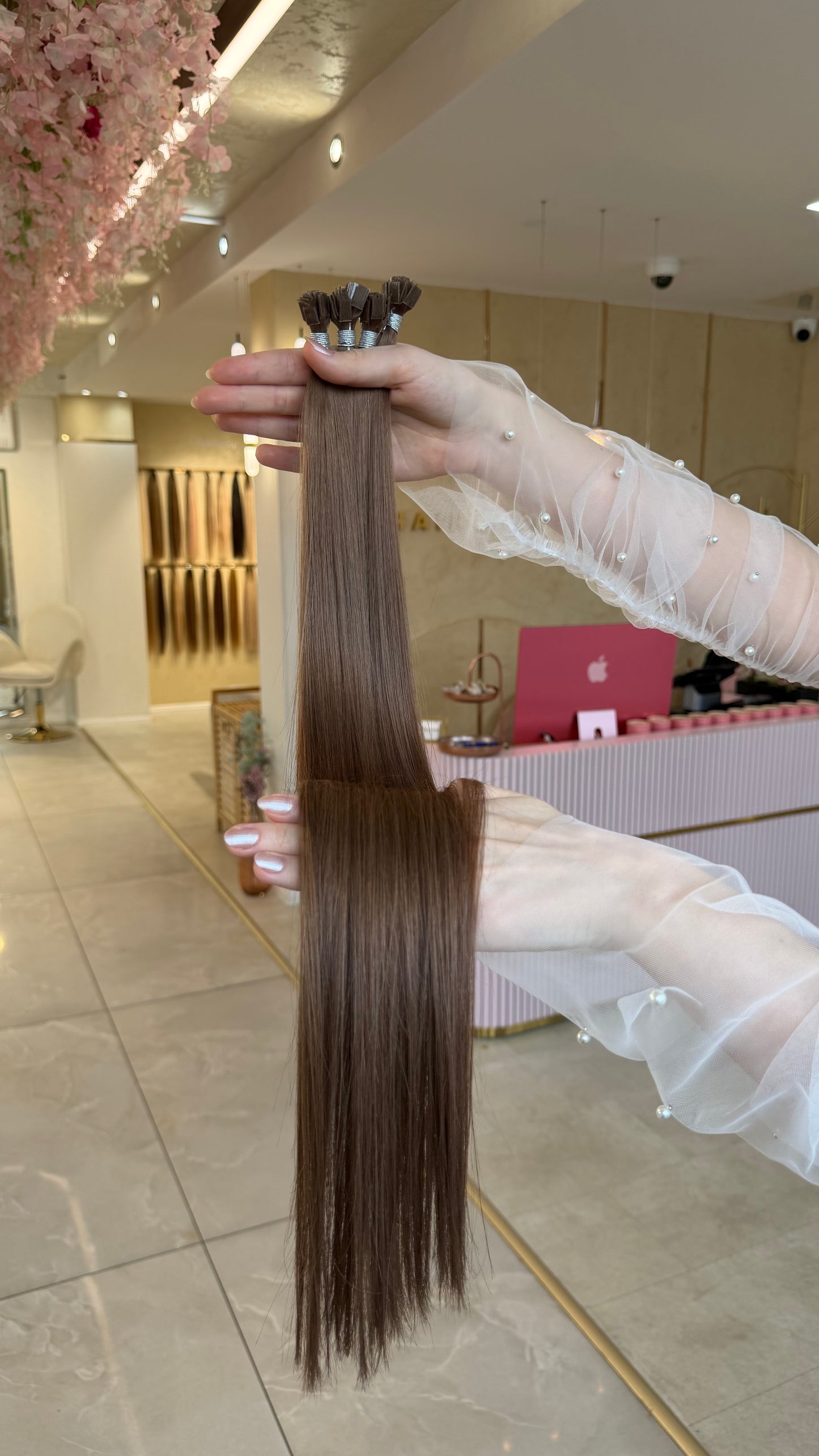 #LATTE BROWN - KÜHLES HELLBRAUN RUSSISCHE BONDINGS GLATT 1G