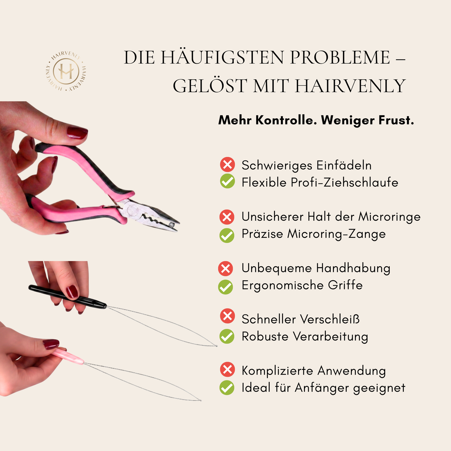 Microring Werkzeug-Set: Zange & Ziehschlaufe
