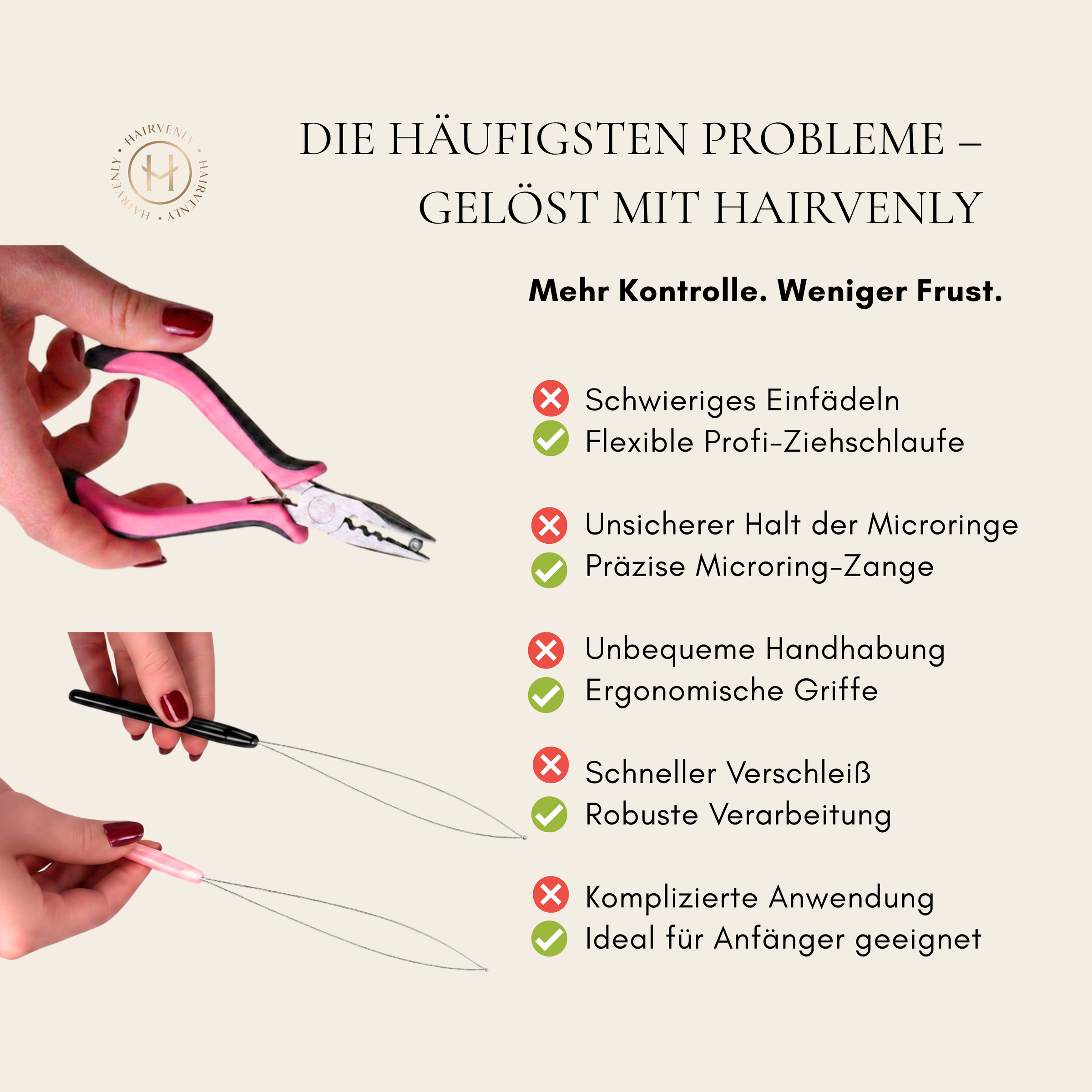 Microring Werkzeug-Set: Zange & Ziehschlaufe