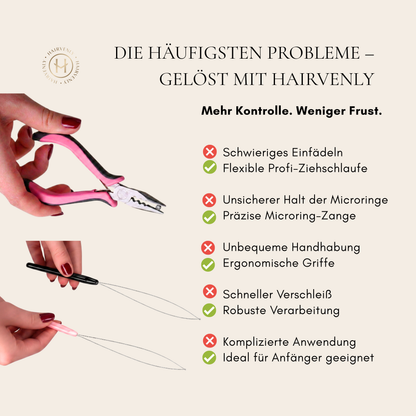 Microring Werkzeug-Set: Zange & Ziehschlaufe