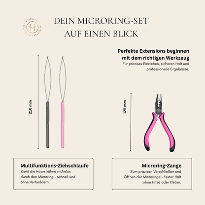 Microring Werkzeug-Set: Zange & Ziehschlaufe