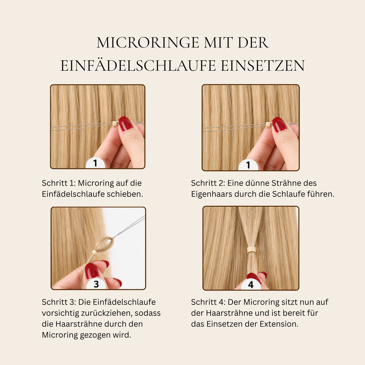 Hairvenly Microringe mit Silikon