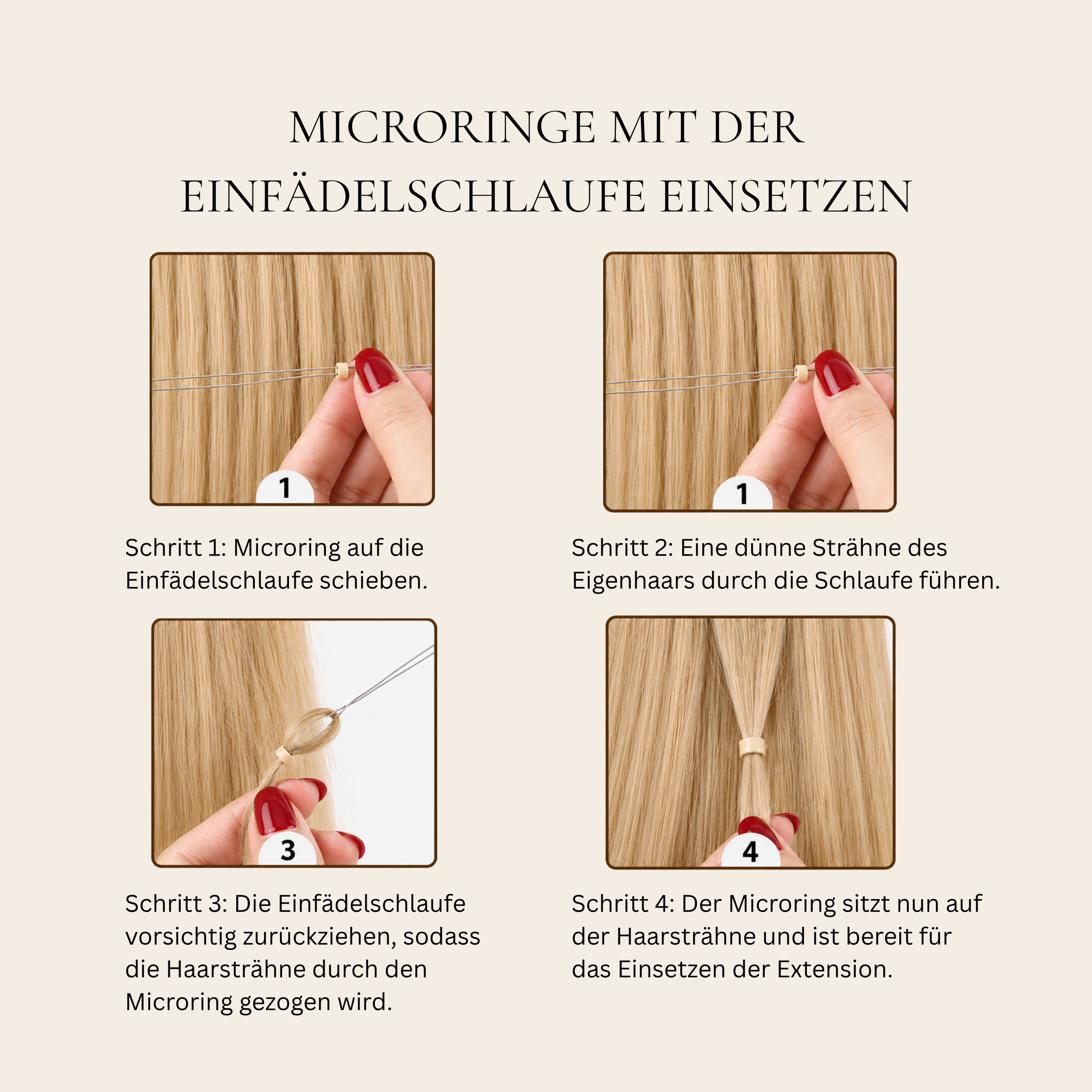 Hairvenly Microringe mit Silikon