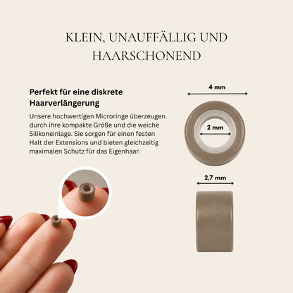Hairvenly Microringe mit Silikon