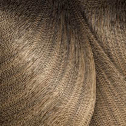 #MochaMelt Balayage Braun | Echthaar Tape Extensions 55 cm | US Wellig ♡