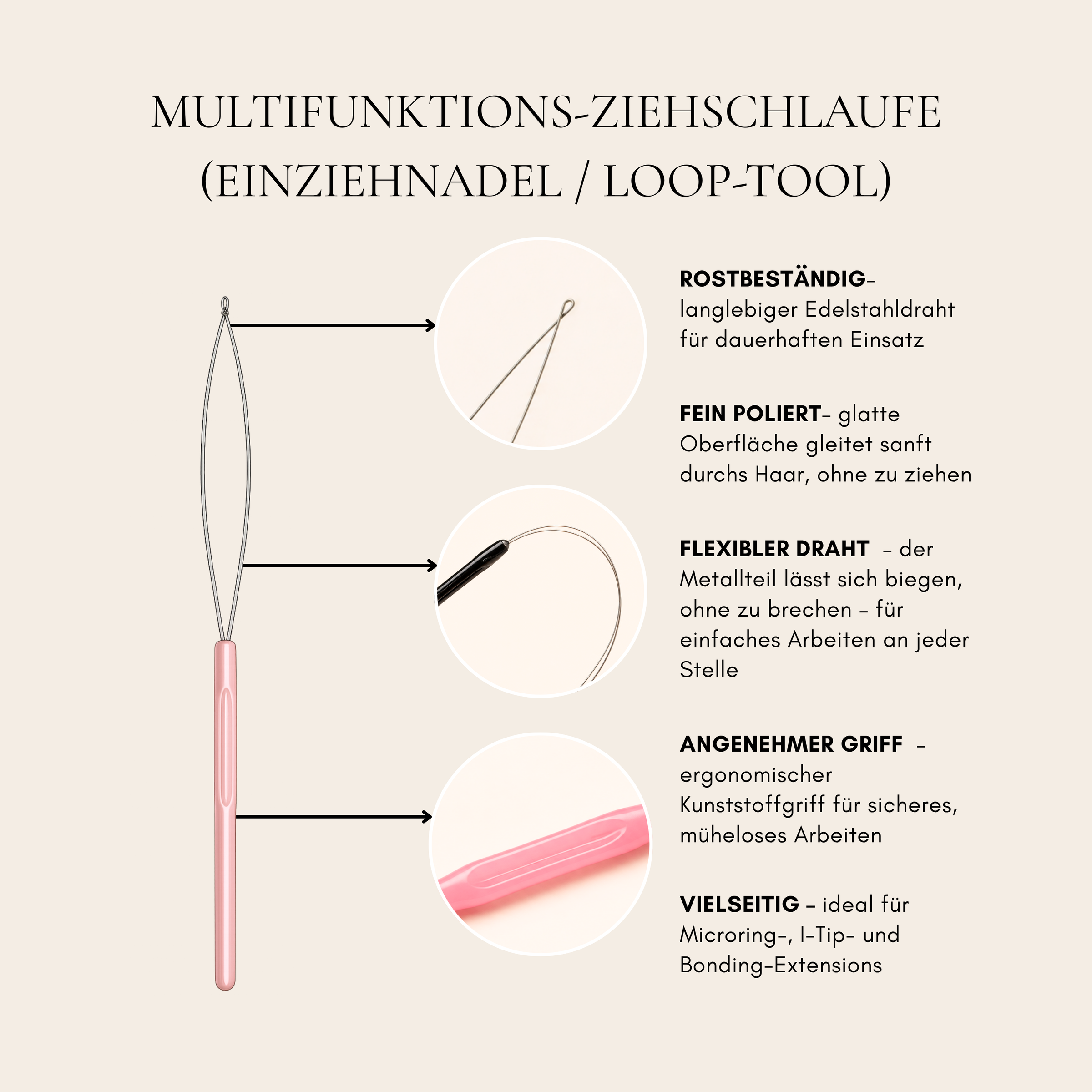 Microring Werkzeug-Set: Zange & Ziehschlaufe