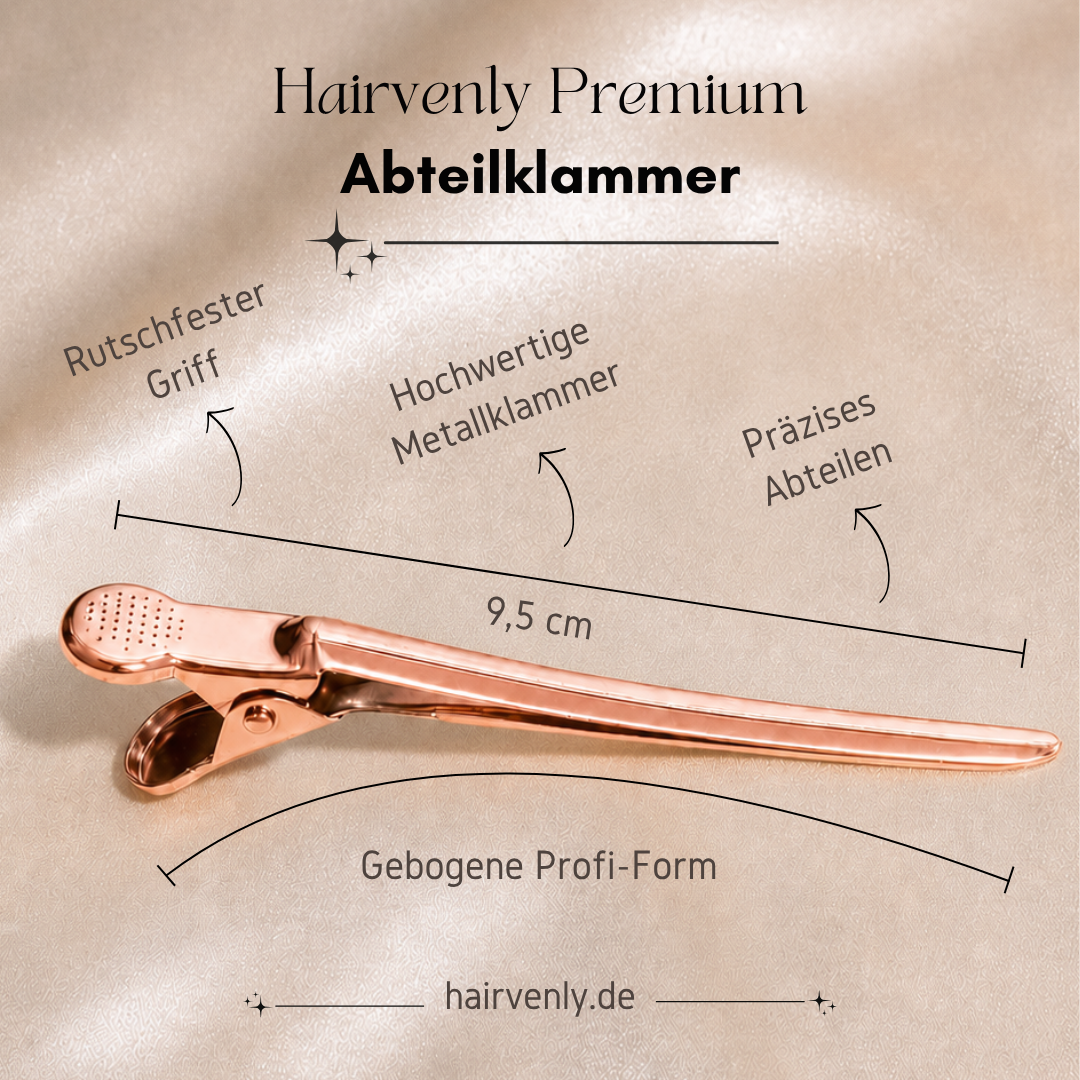 Premium Abteilklammern 12 Stück – Friseur Abteilclips