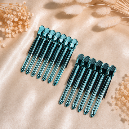 Premium Abteilklammern 12 Stück – Friseur Abteilclips