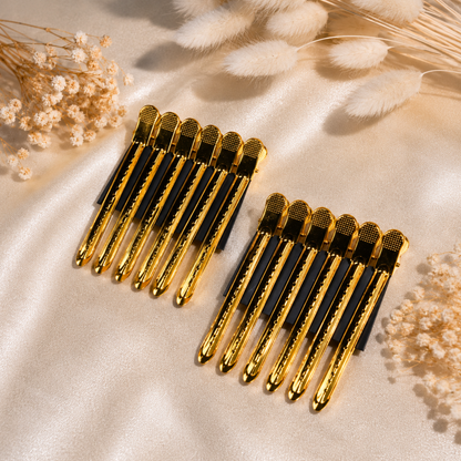 Premium Abteilklammern 12 Stück – Friseur Abteilclips