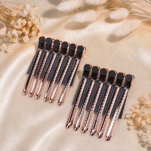 Premium Abteilklammern 12 Stück – Friseur Abteilclips